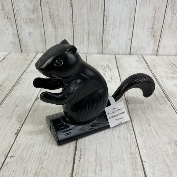 Black Metal Squirrel Nutcracker - Brand New- Threshold Target - Picture 1 of 9